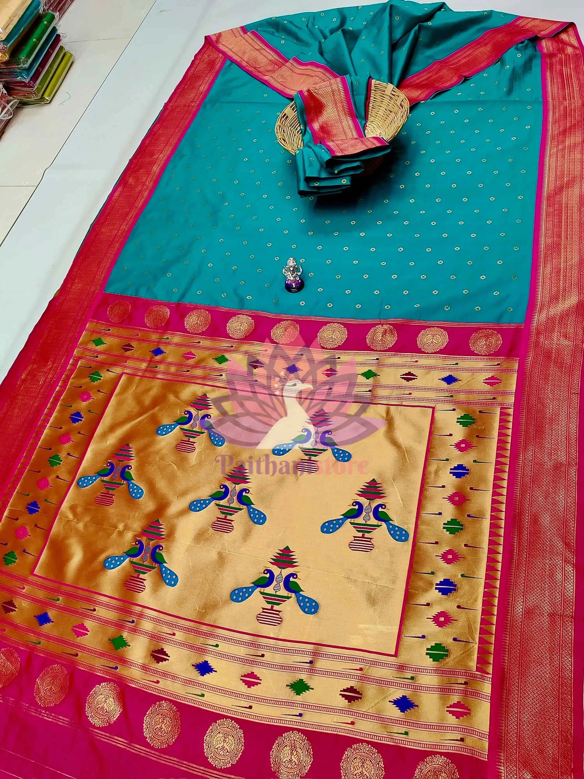 Semi Silk Yeola Paithani Saree