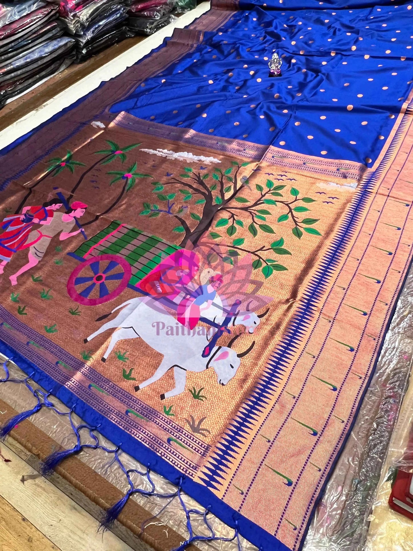 Semi-Silk Paithani Saree