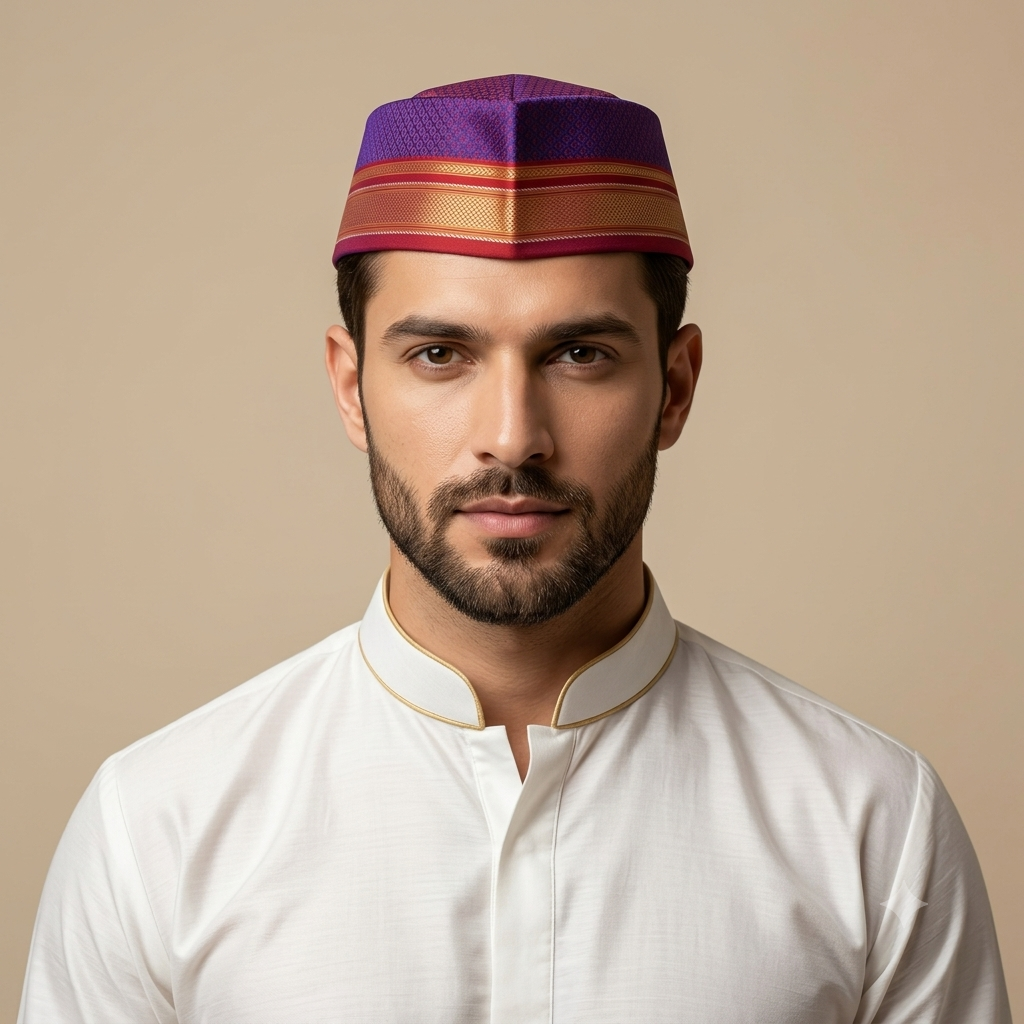 Designer Paithani Topi