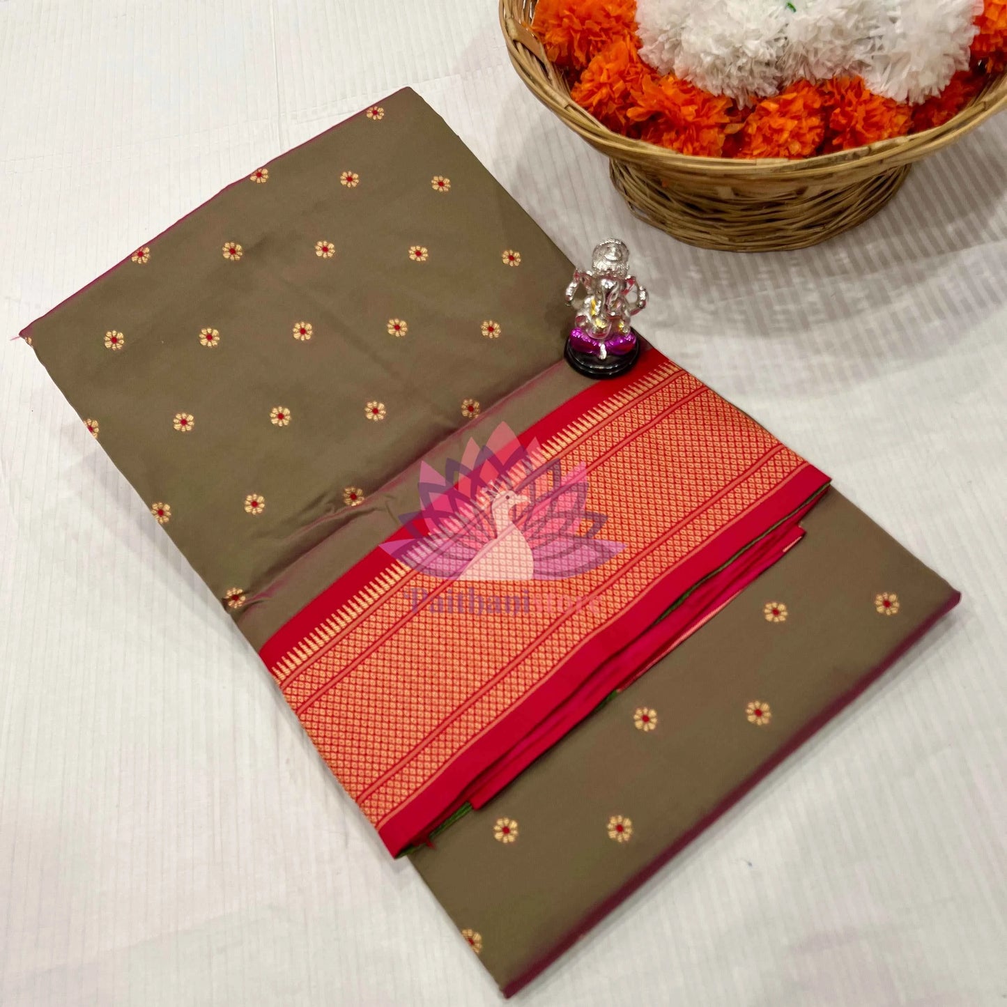 Semi Silk Yeola Paithani Saree