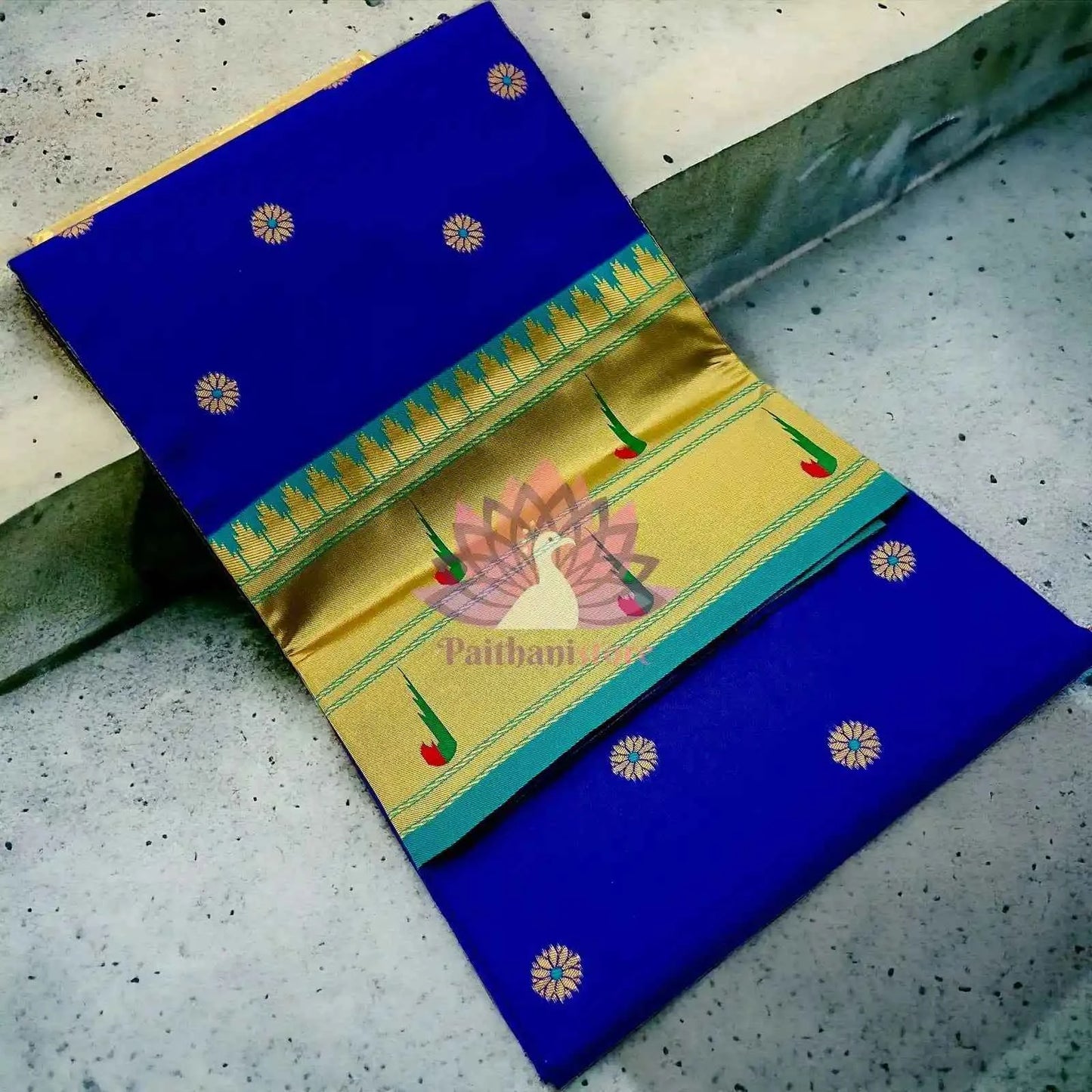 Semi Silk Muniya Border Paithani Saree