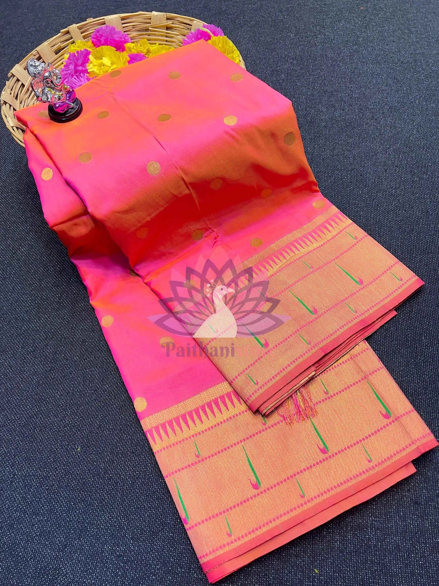 Semi-Silk Paithani Saree