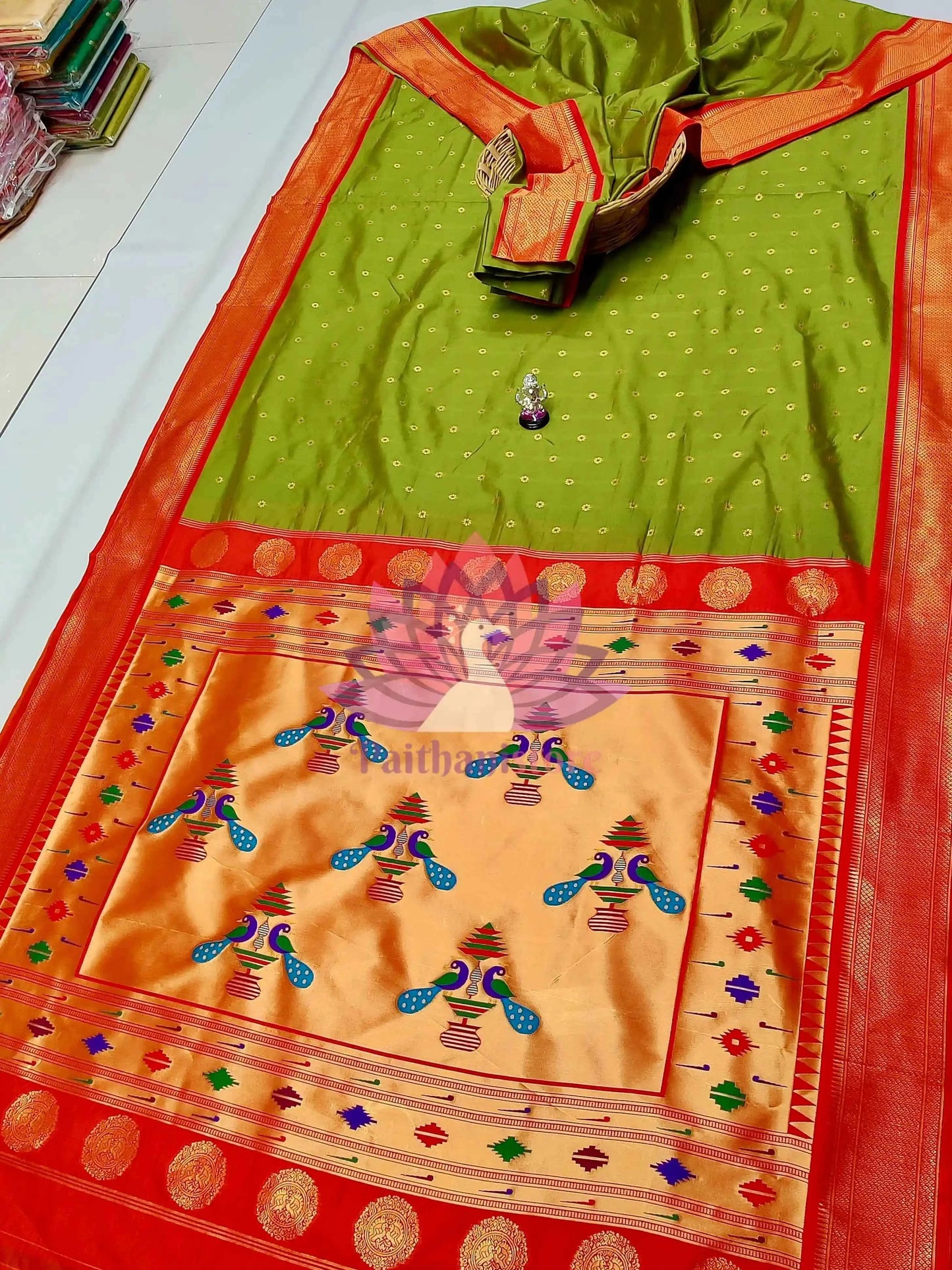 Semi Silk Yeola Paithani Saree