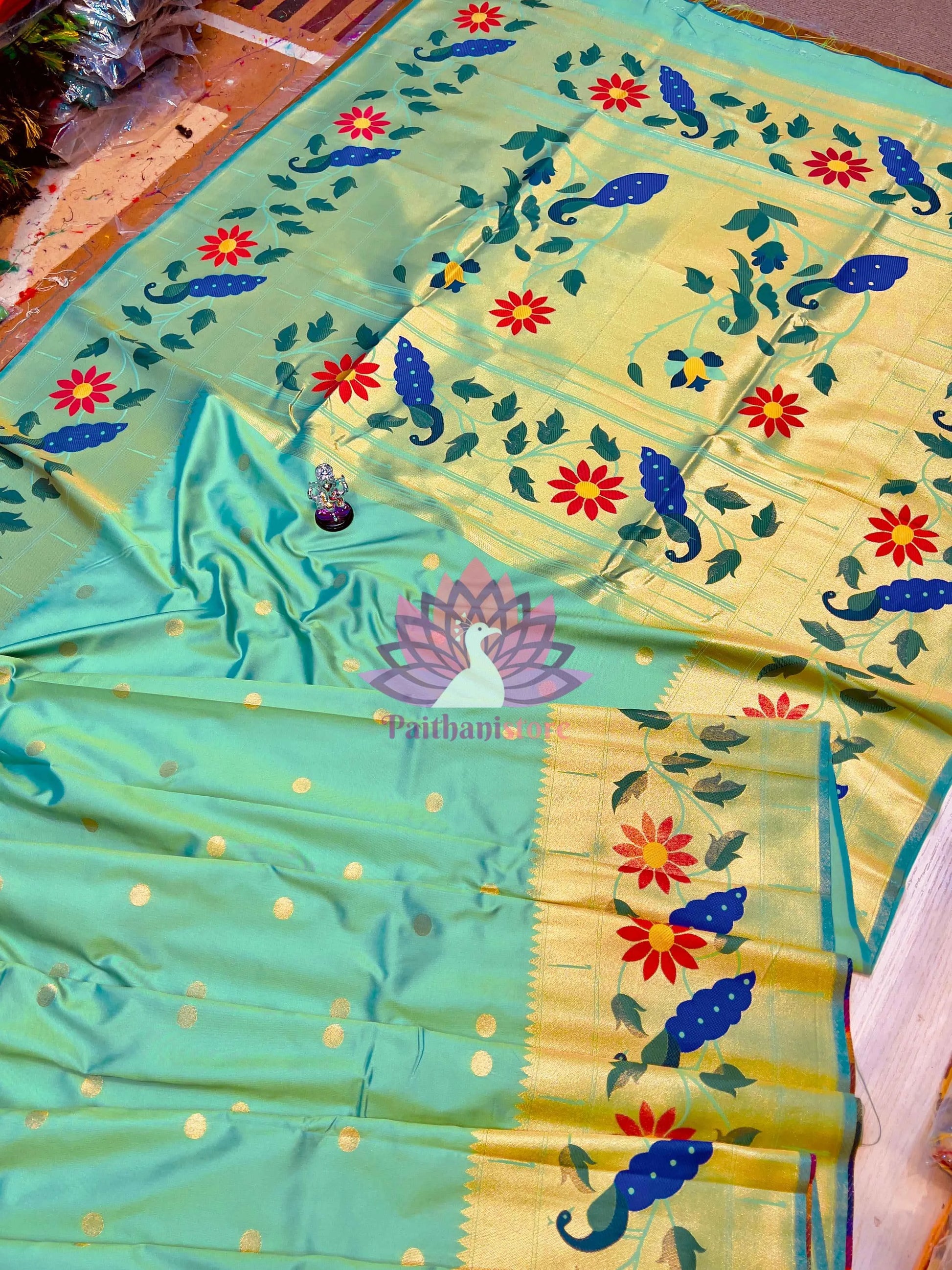 Semi Silk Saree | Designer Brocade Paithani Saree
