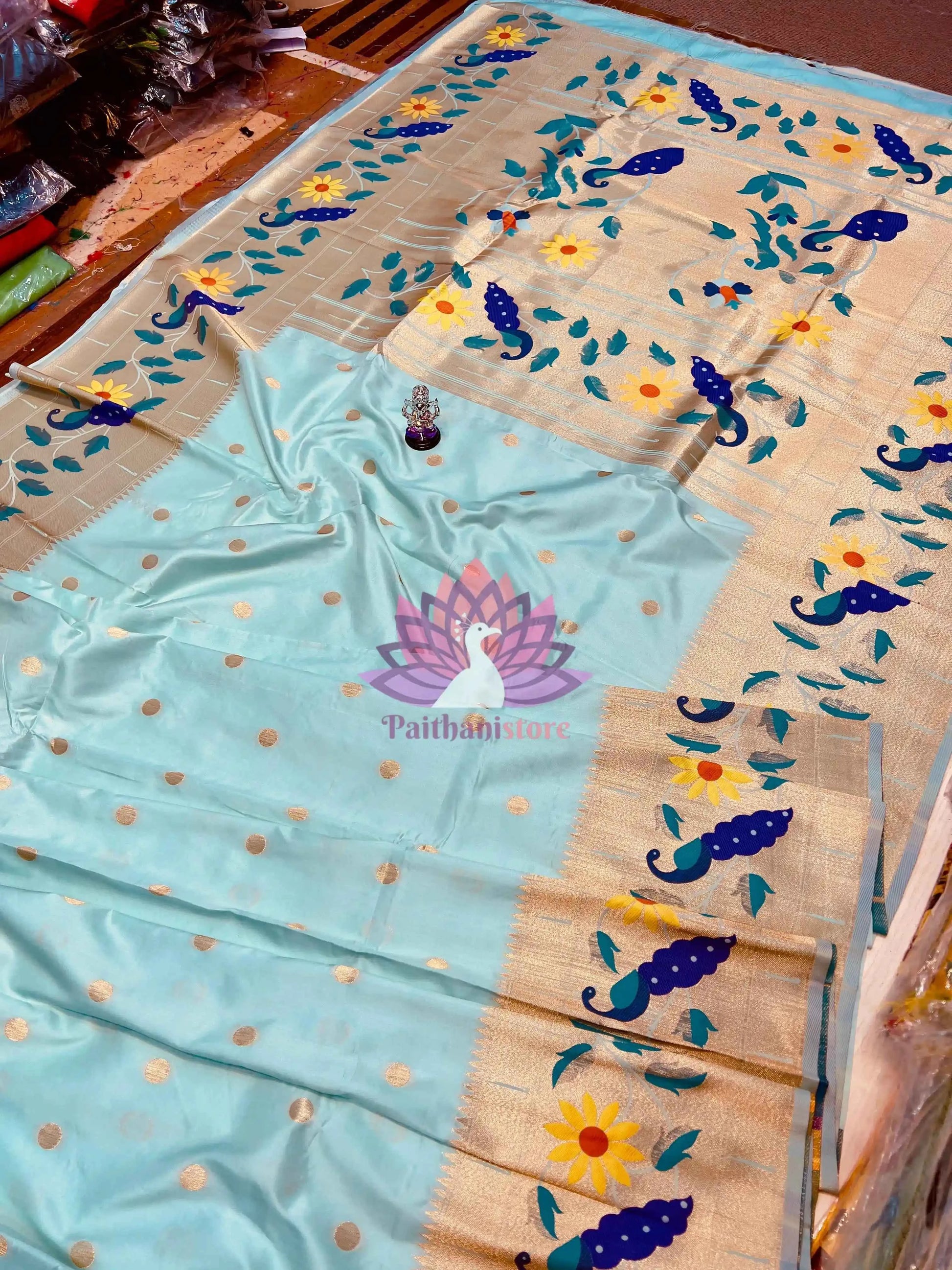 Semi Silk Saree | Designer Brocade Paithani Saree