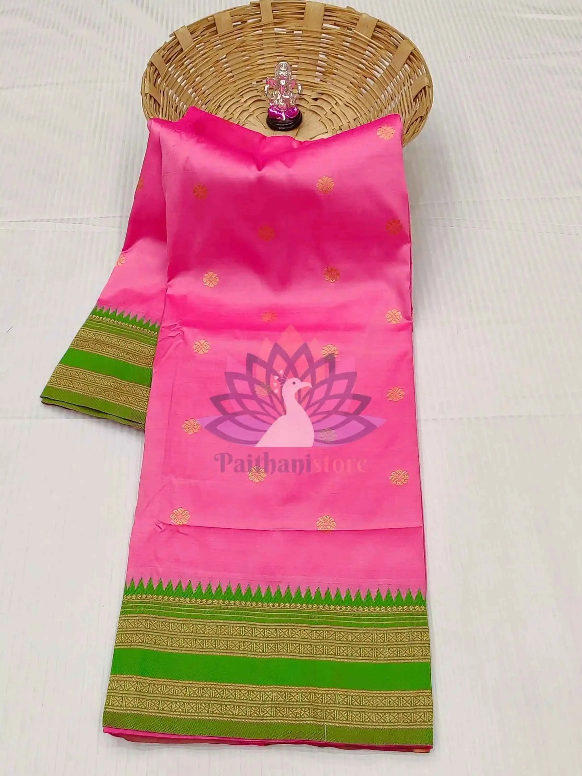 Semi-Silk Narayan Peth Paithani Saree