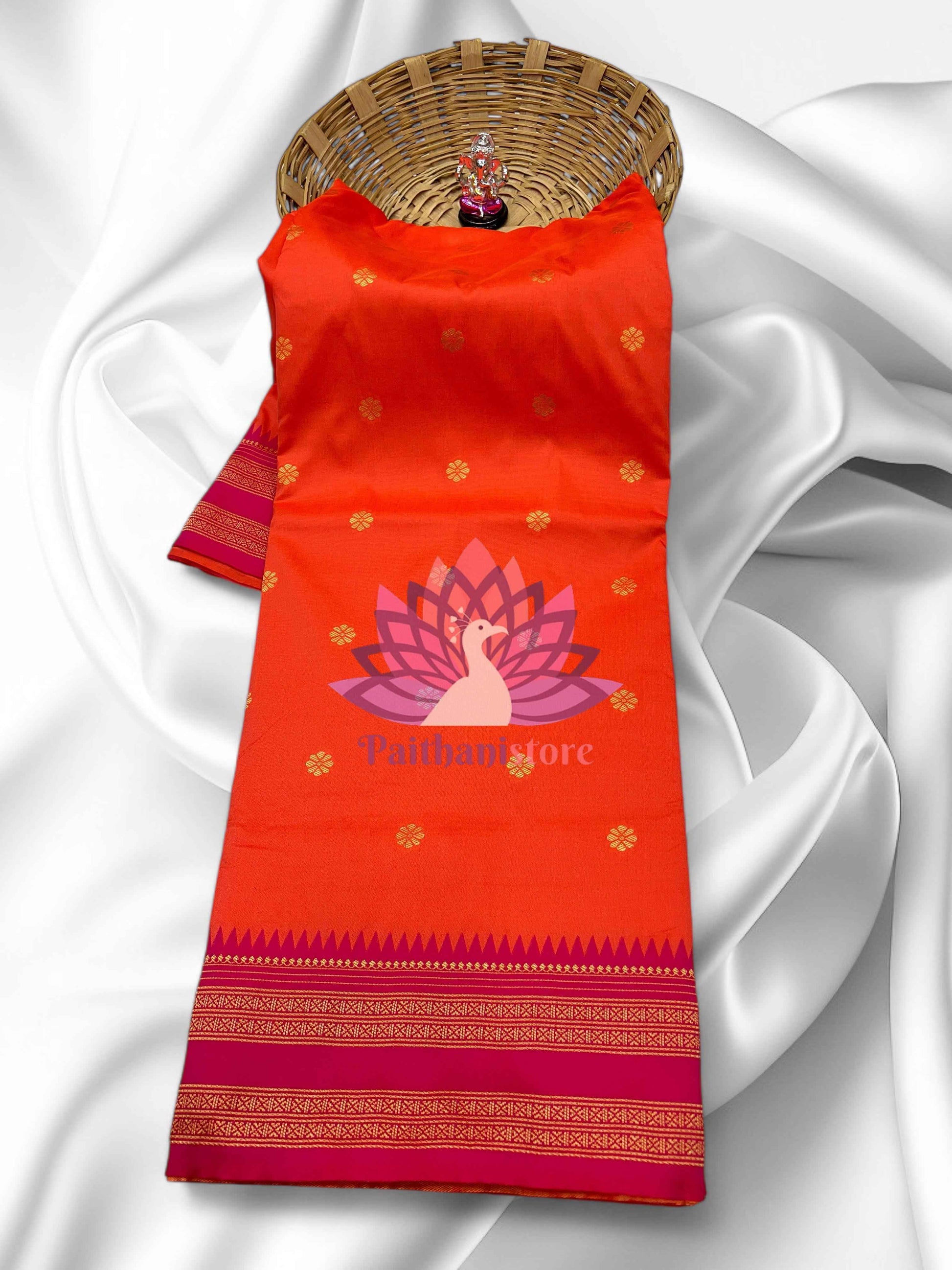 Semi-Silk Narayan Peth Paithani Saree