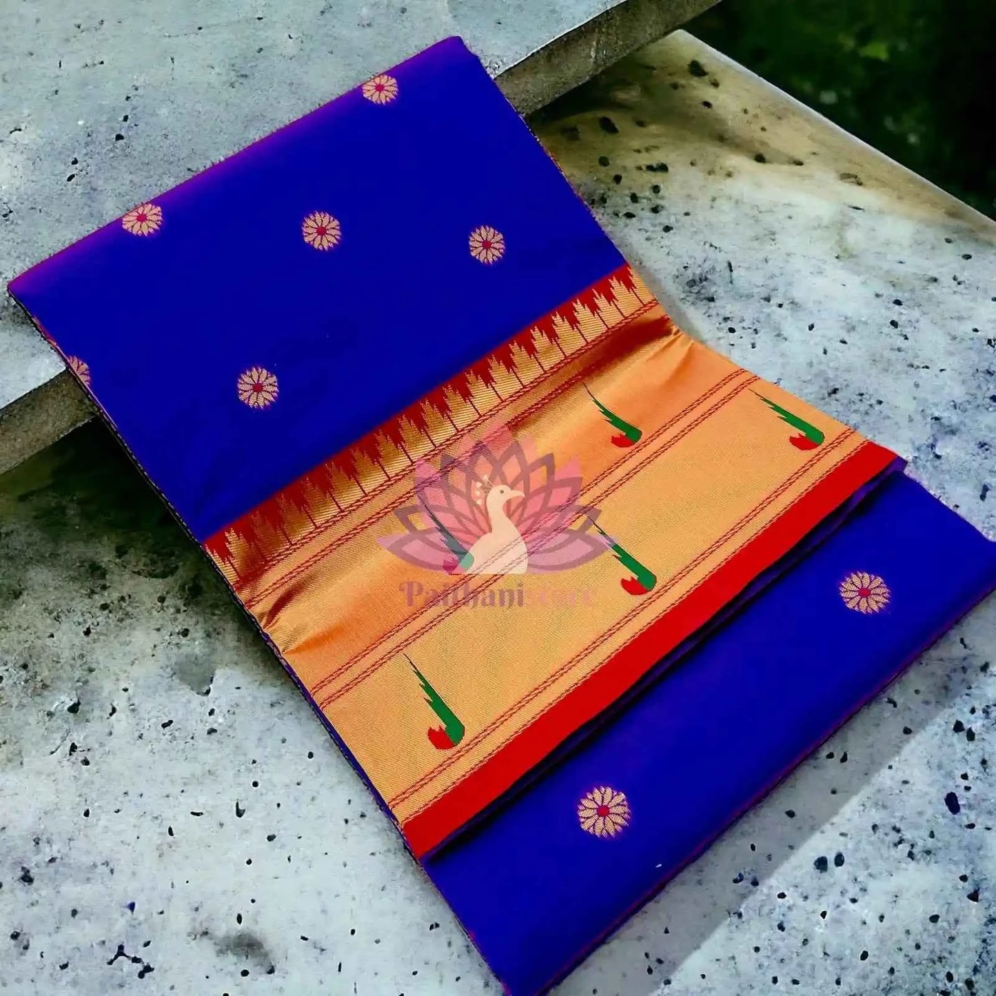 Semi Silk Muniya Border Paithani Saree