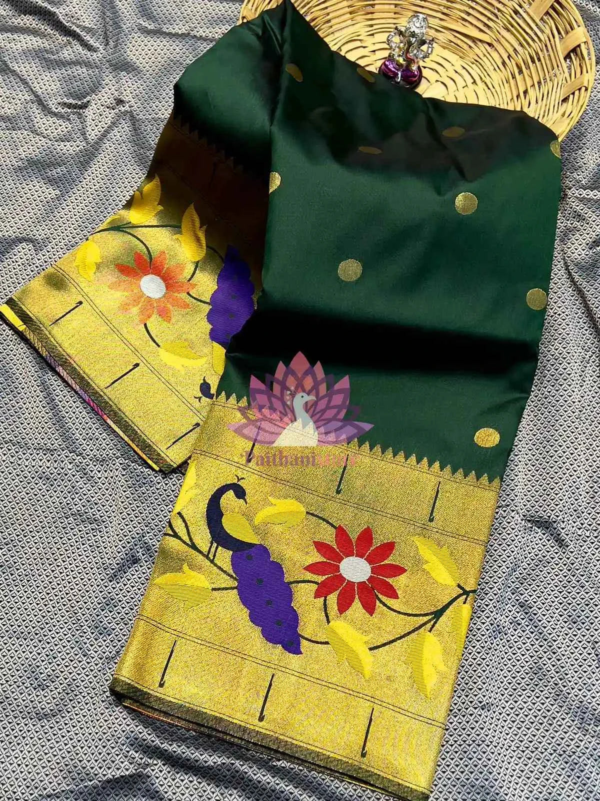 Semi Silk Saree | Designer Brocade Paithani Saree