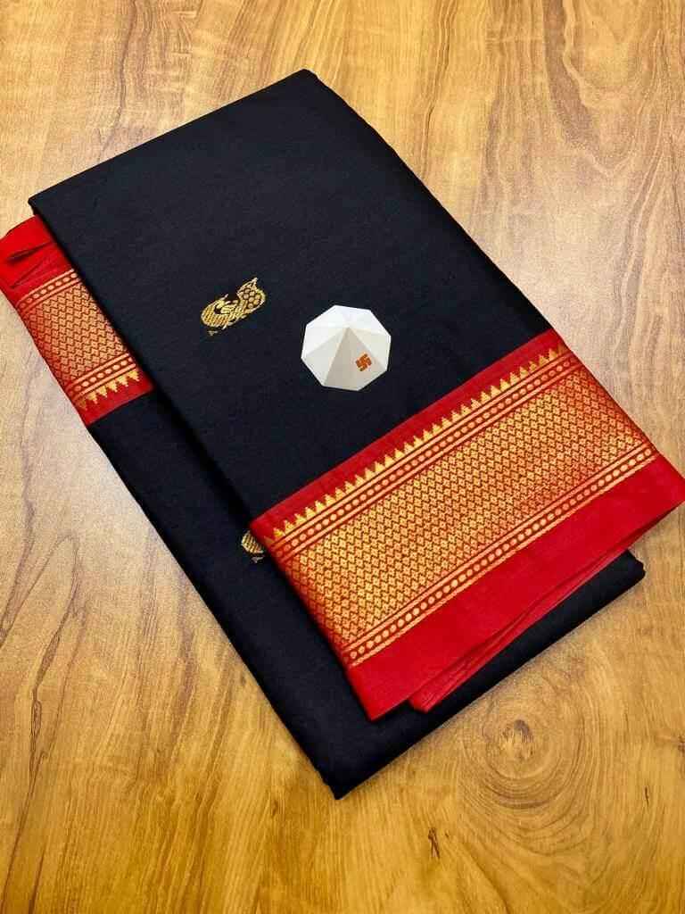 Black Sico Silk Paithani