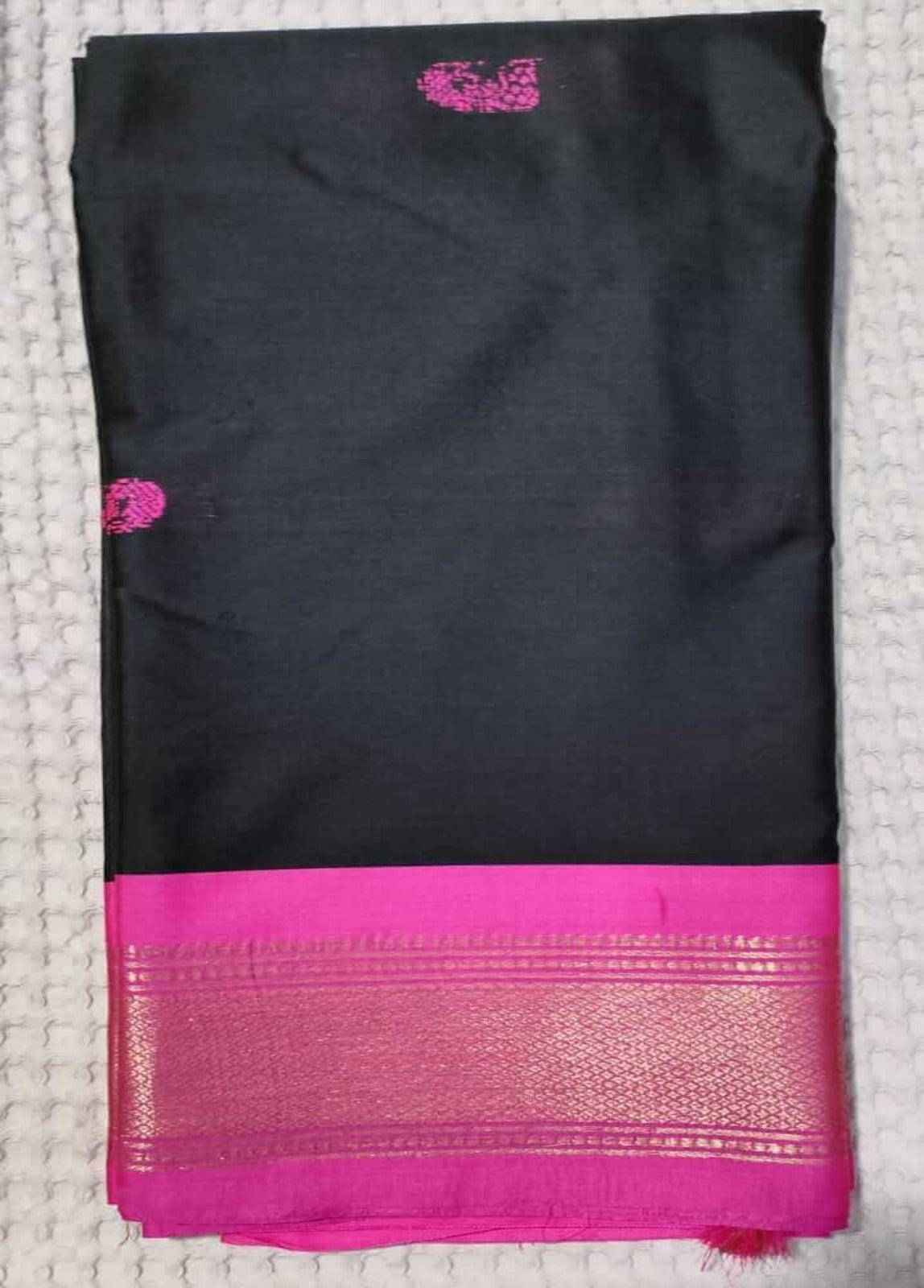 Black Sico Silk Paithani Saree - Perfect for Special Occasions