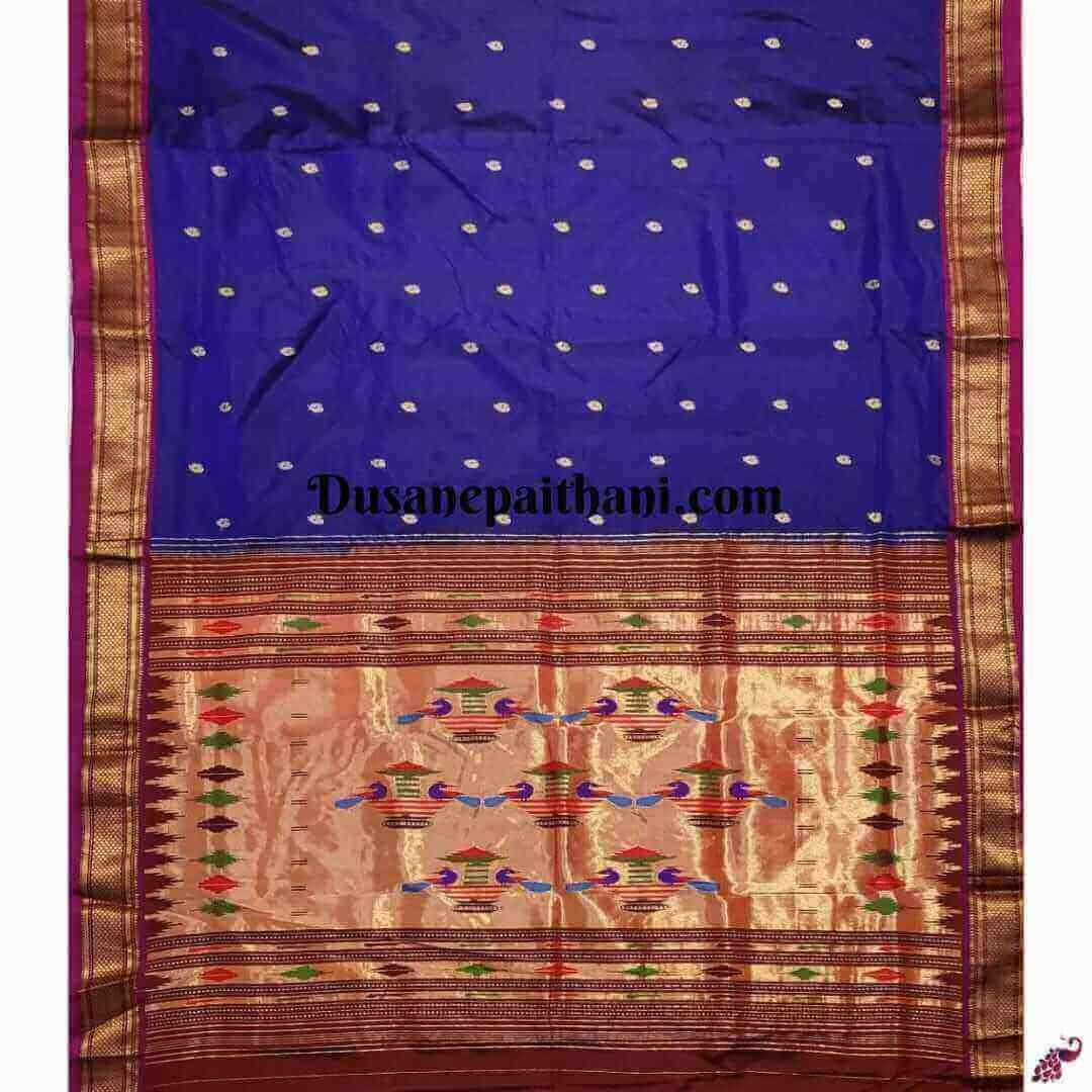 Exclusive Navy Blue Paithani Saree
