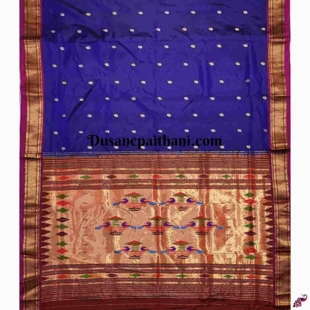 Exclusive Navy Blue Paithani Saree