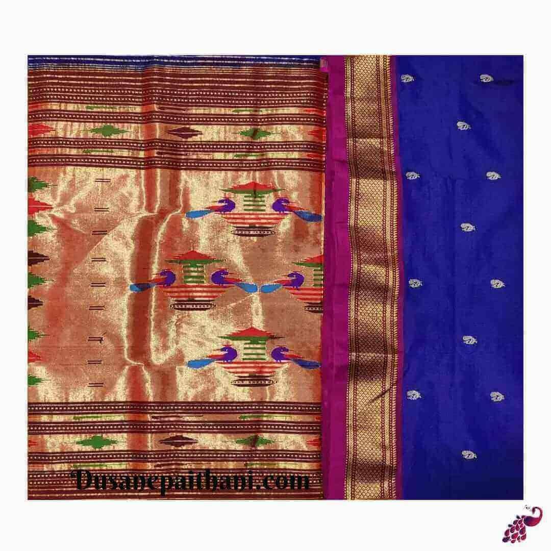 Exclusive Navy Blue Paithani Saree