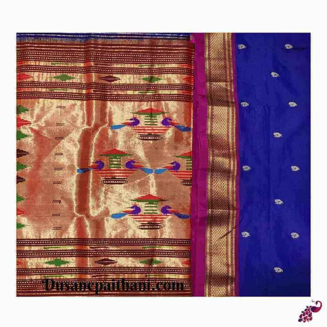 Exclusive Navy Blue Paithani Saree
