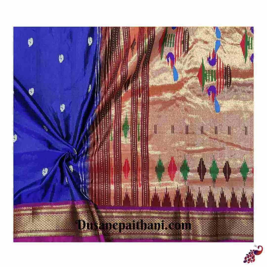 Exclusive Navy Blue Paithani Saree