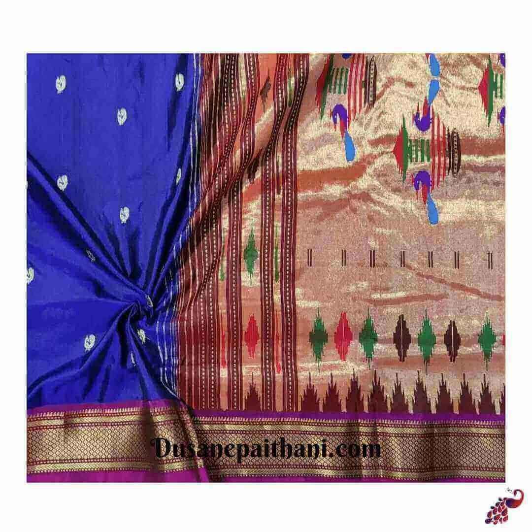 Exclusive Navy Blue Paithani Saree