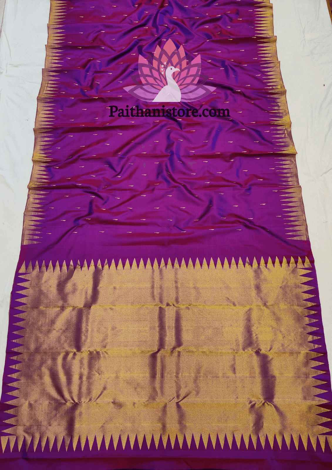 Graceful Temple Border Paithani Saree