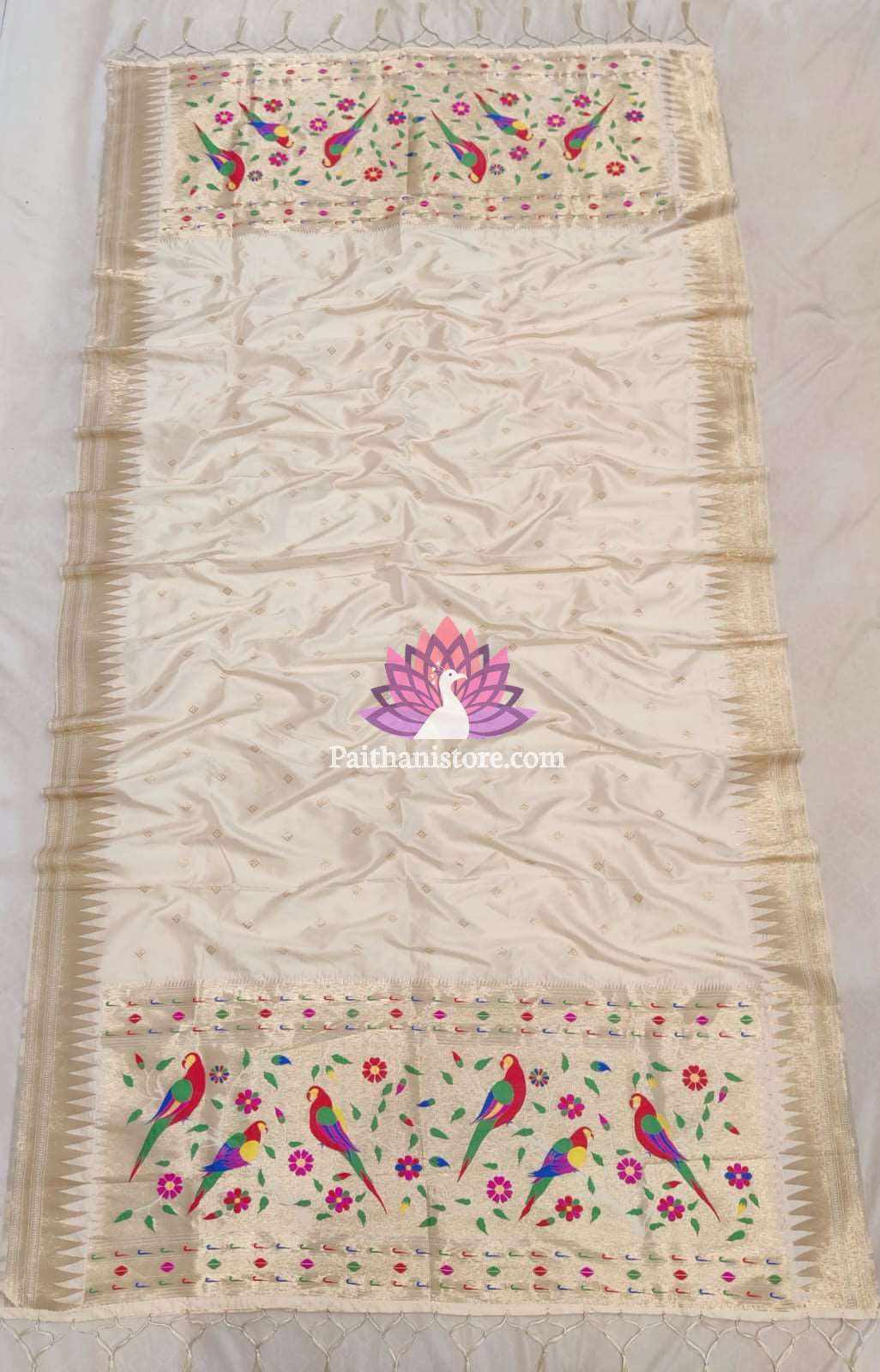 OffWhite Designer Dupatta Online Paithanistore