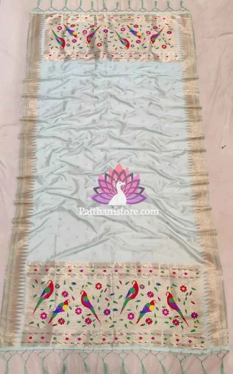Sky Blue Designer Dupatta Online