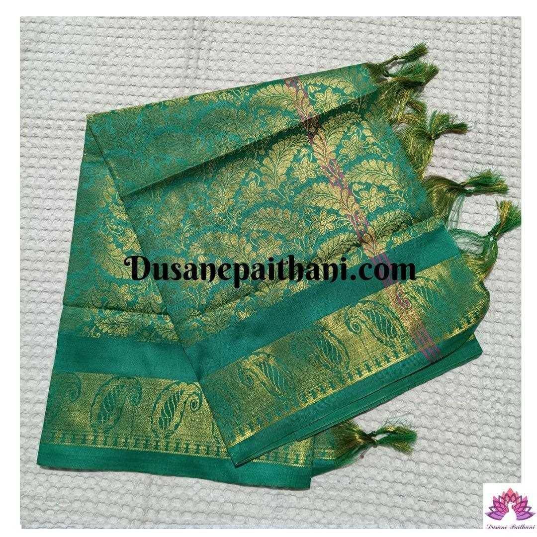 Traditional Green Paithani Shela - Paithanistore