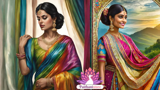 The Art of Draping: Unveiling the Elegance of the Silk Saree - Paithanistore