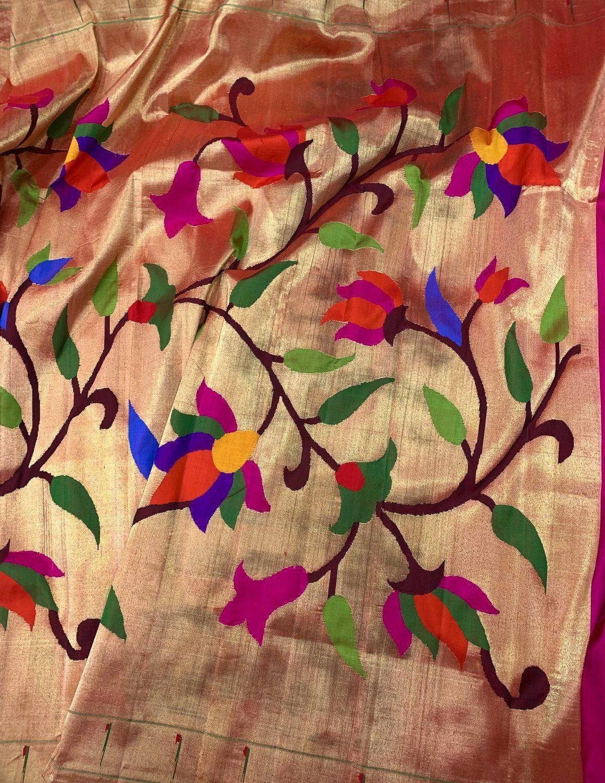 Buy Exquisite Cotton Paithani Sarees Online - Paithanistore - Paithanistore