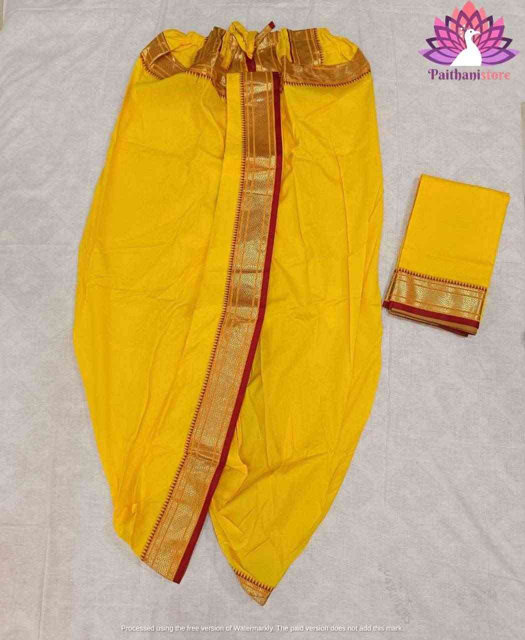 Pooja Men's Dhoti | Paithanistore