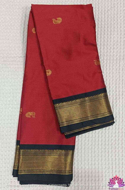 Red Sico Silk Paithani Saree - Perfect for Special Occasions