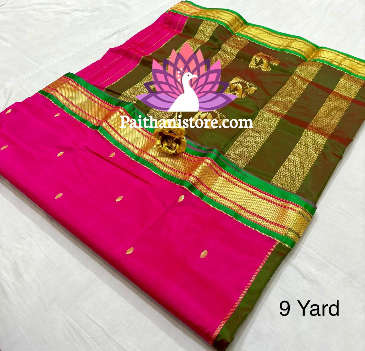 Beautiful Rajmata Nauvari Paithani Saree — Worn by Model