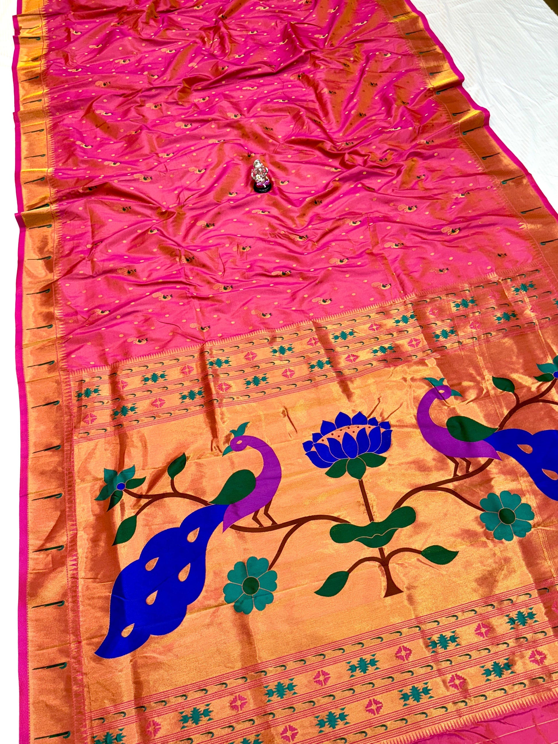 Designer Muniya Border Paithani Saree — Border Detail