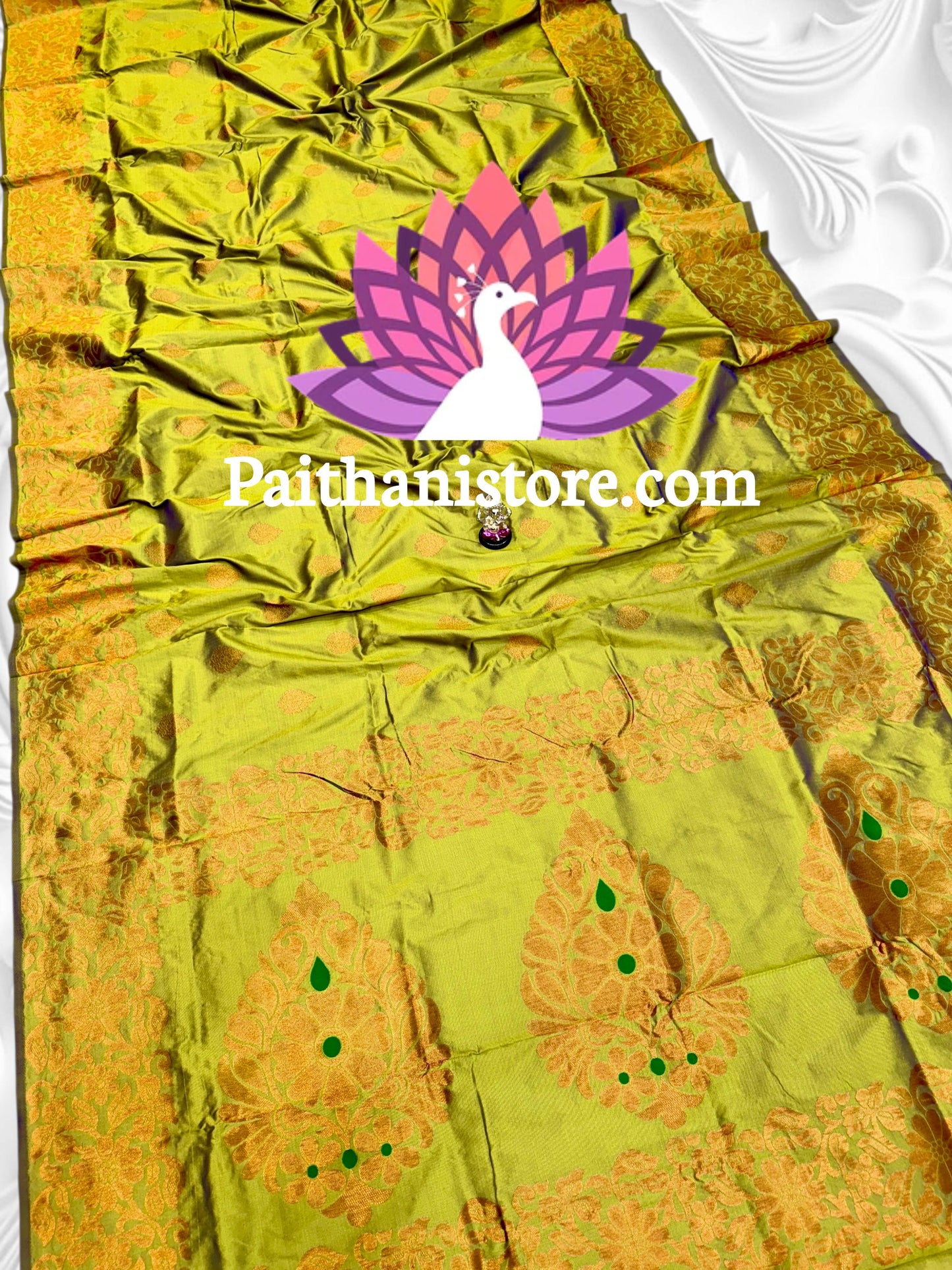 Designer Takshashila Paithani Saree — Full View