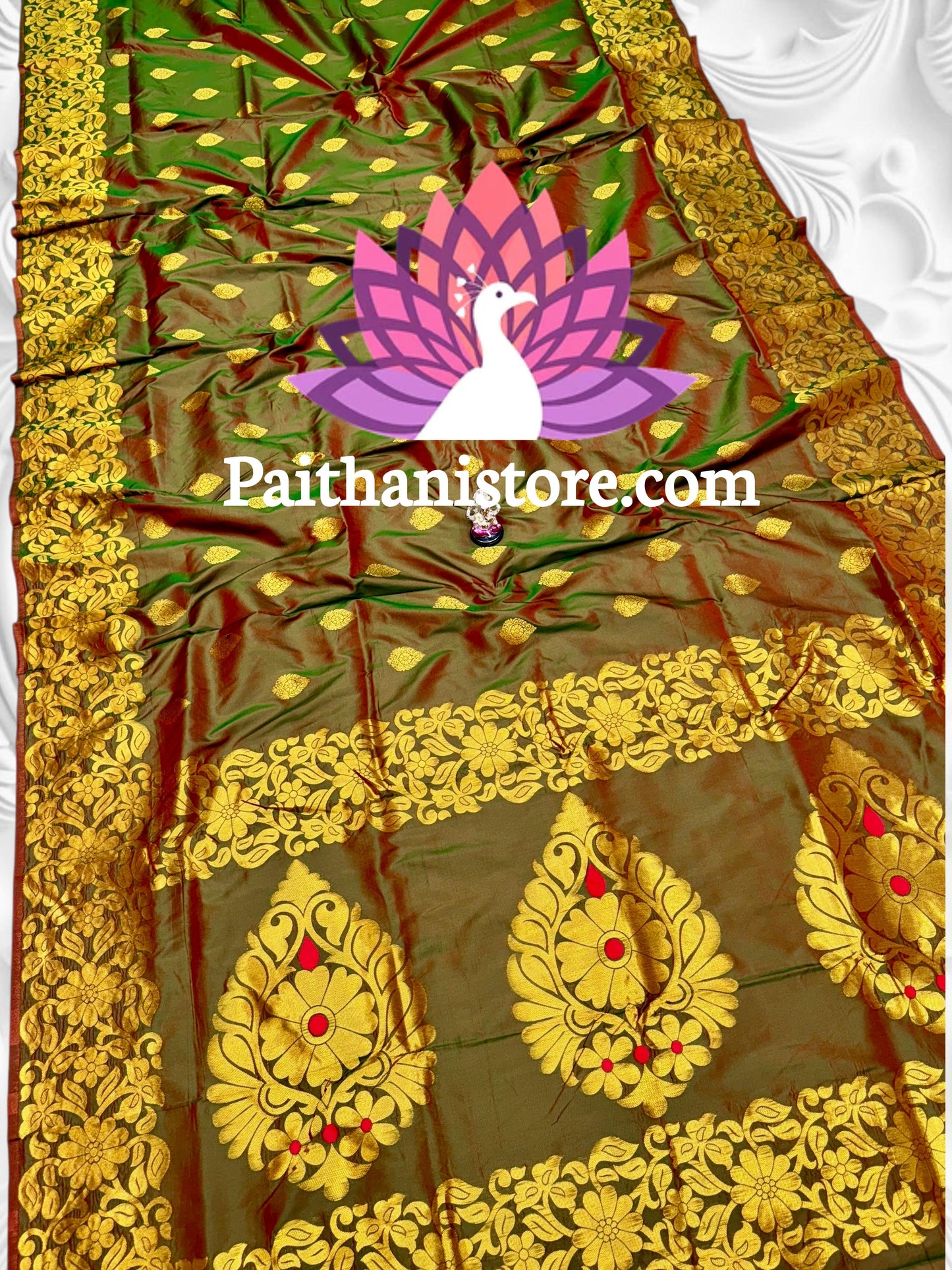 Designer Takshashila Paithani Saree — Border Detail