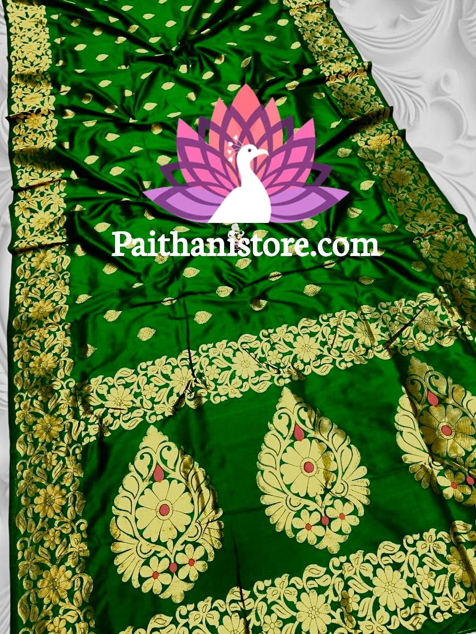 Designer Takshashila Paithani Saree — Texture Close-up
