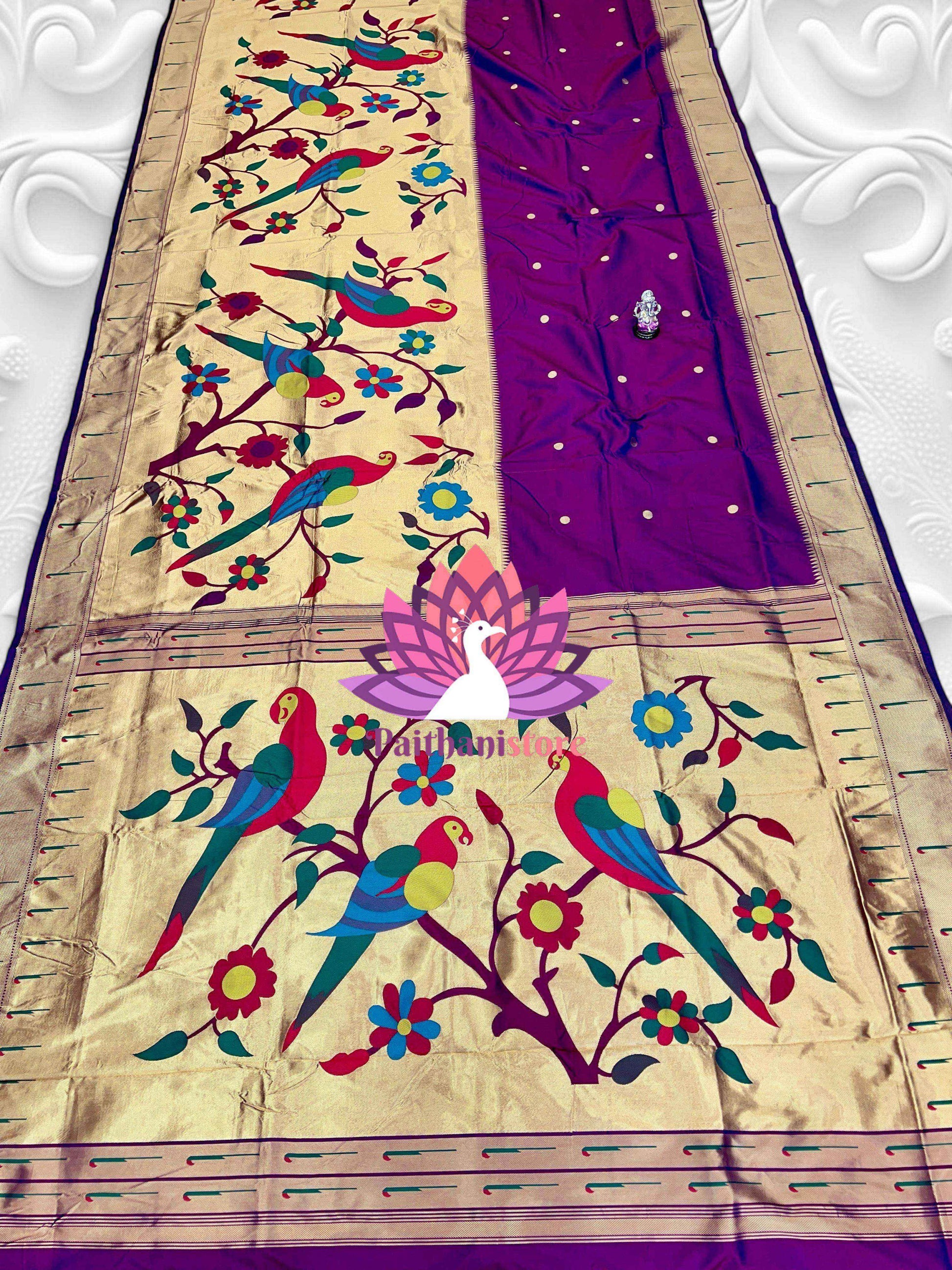 Half All Over Paithani Saree