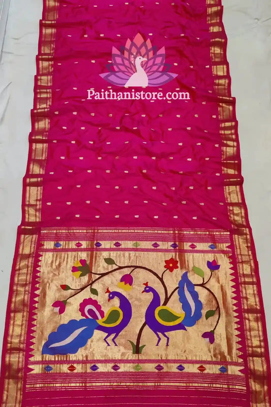 Handwoven Elegance: Pure Silk Paithani Saree