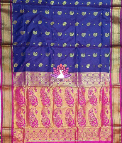 Buy Semi Silk Paithani Saree