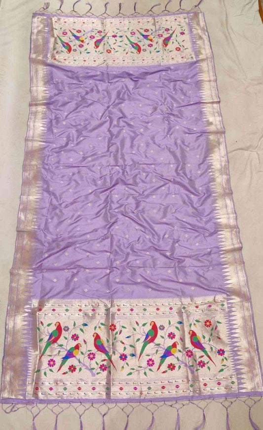 Light Purple Paithani Dupatta