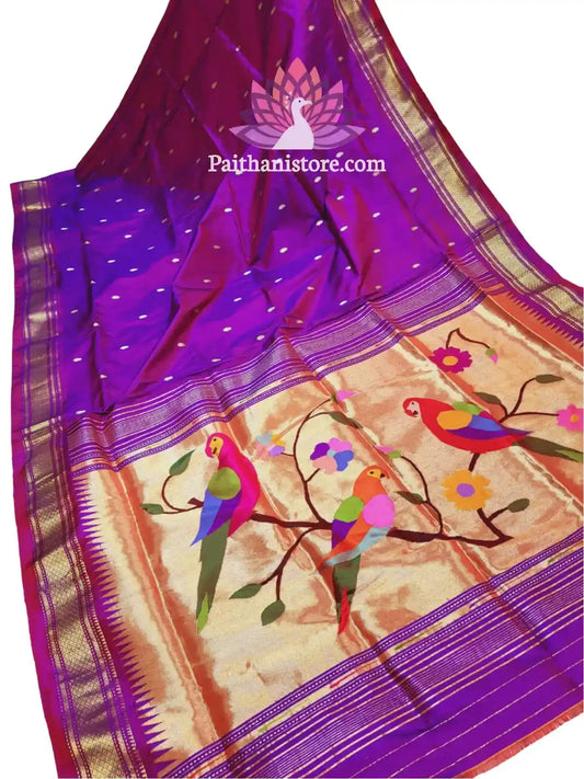 Yeola Pure Silk Handloom Designer Paithani Saree