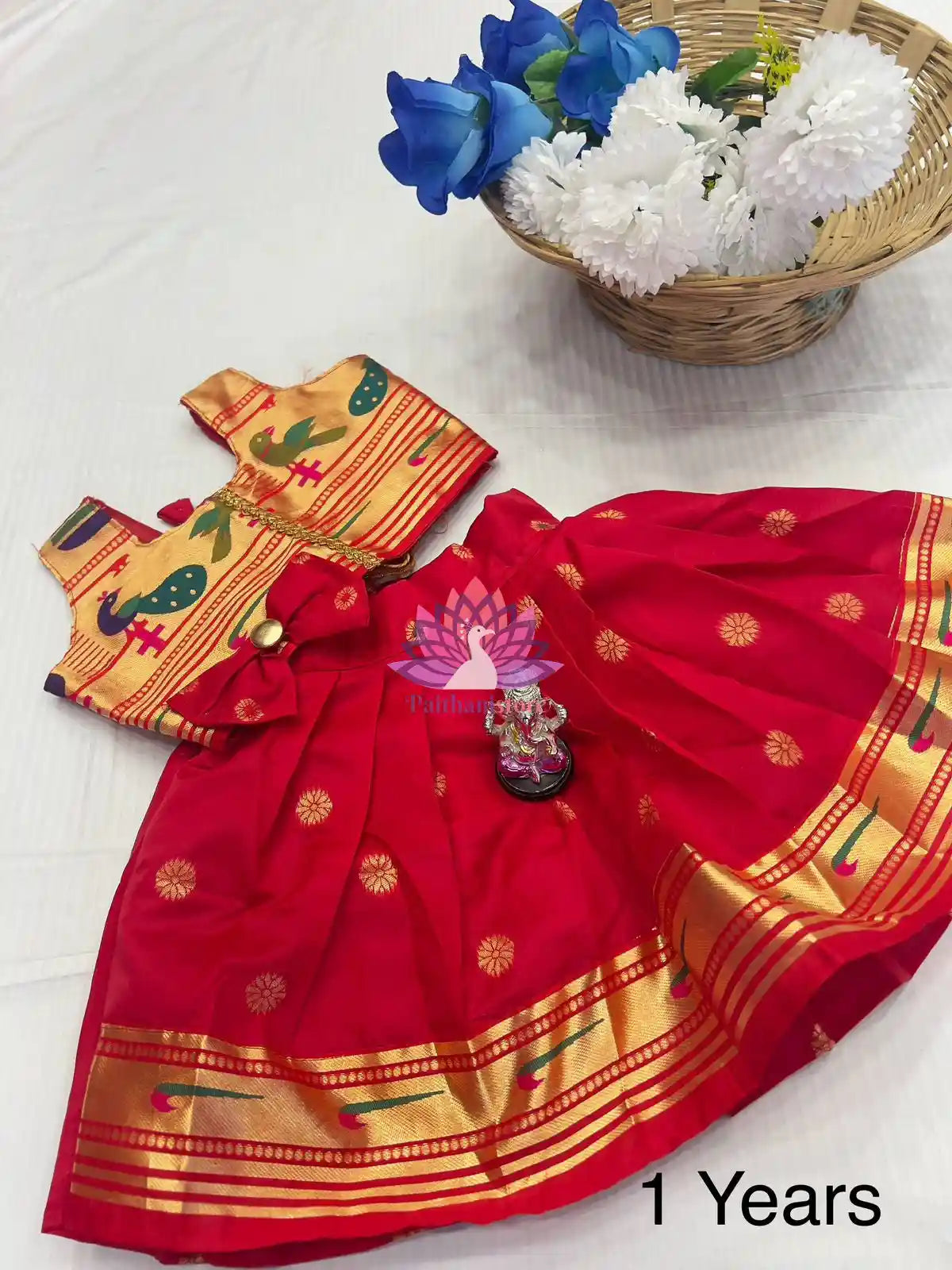 Designer Paithani Dress For Girls