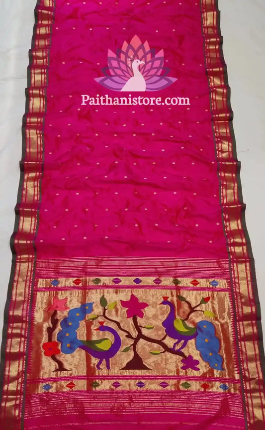 Pure Silk Saree with Paithani Border