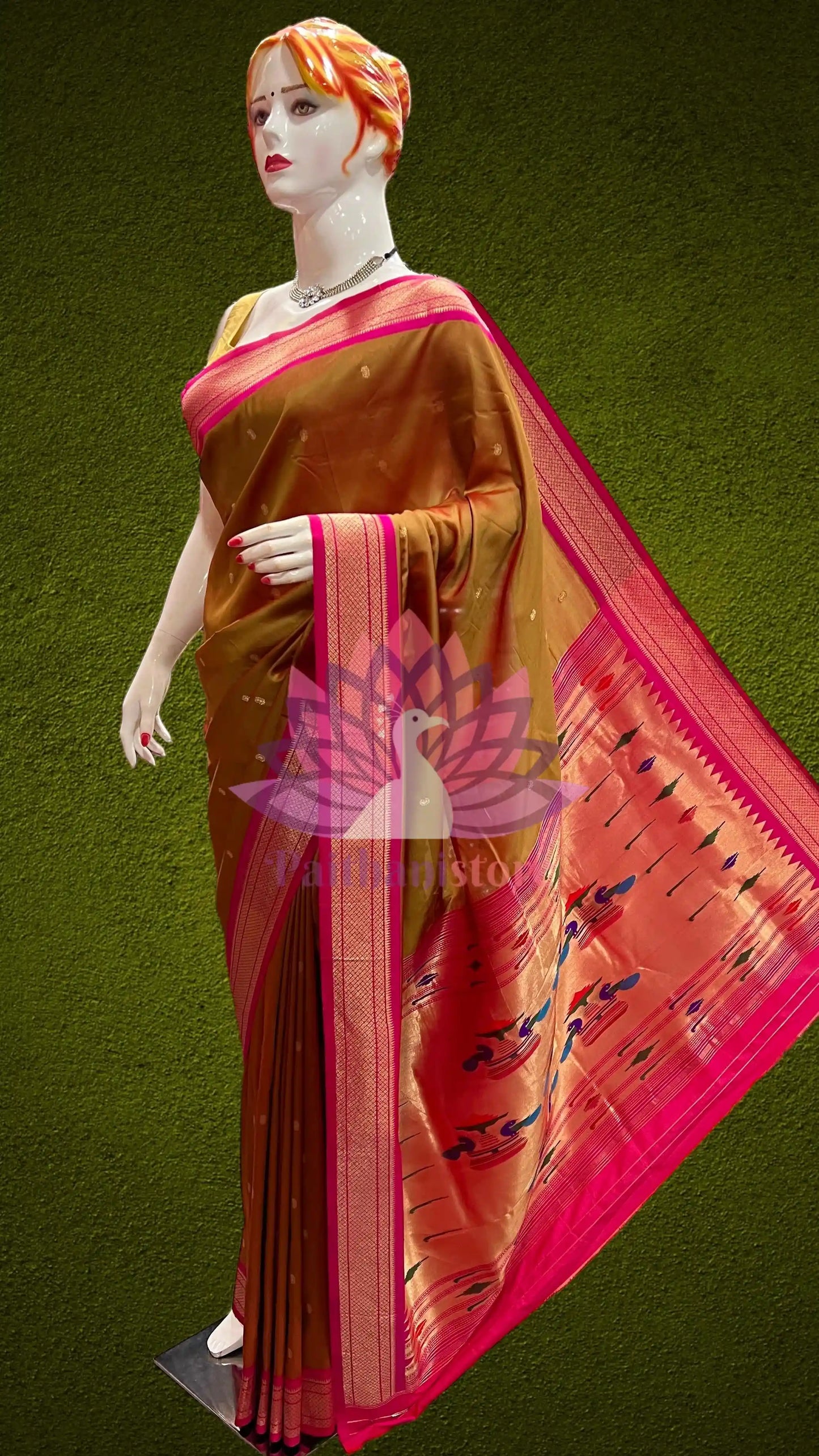 Semi Silk Yeola Paithani Saree