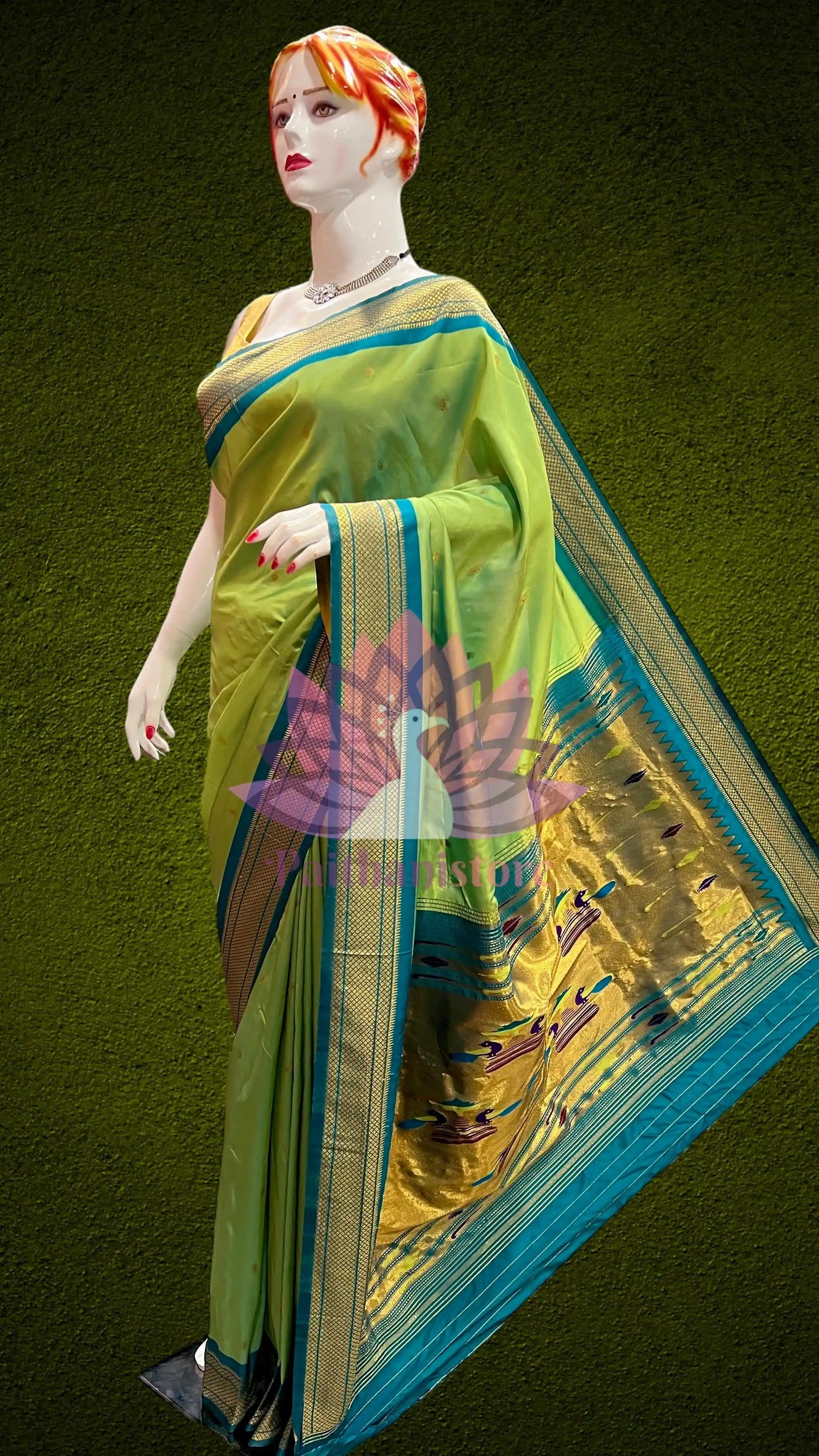 Semi Silk Yeola Paithani Saree