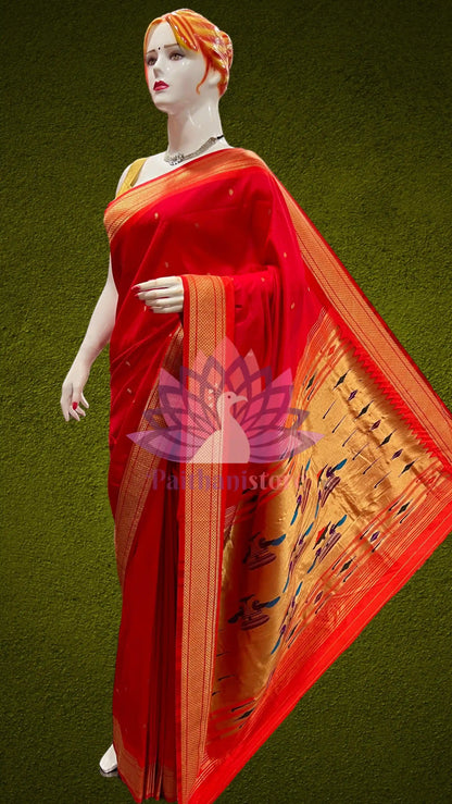 Semi Silk Yeola Paithani Saree