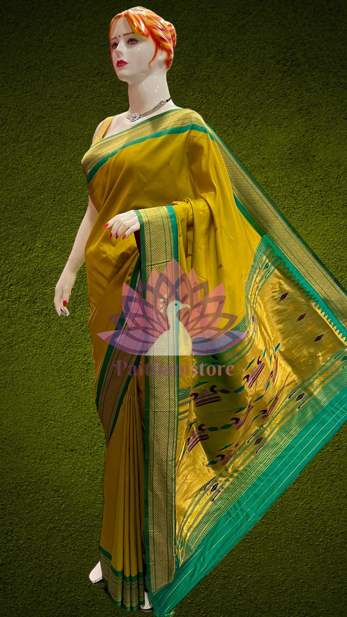 Semi Silk Yeola Paithani Saree