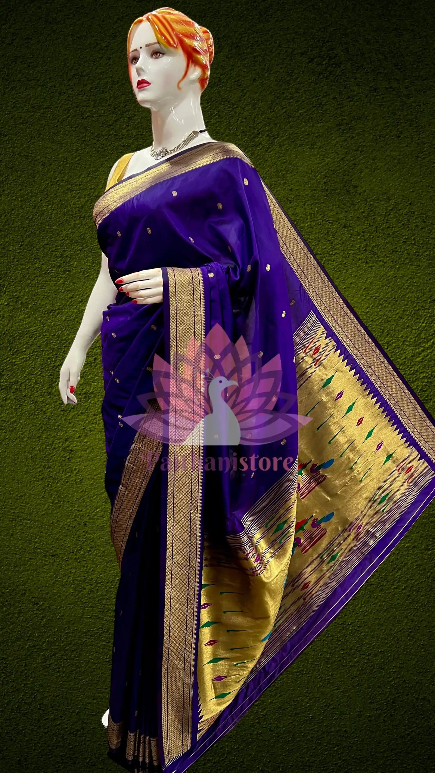 Semi Silk Yeola Paithani Saree