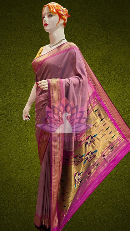 Semi Silk Yeola Paithani Saree