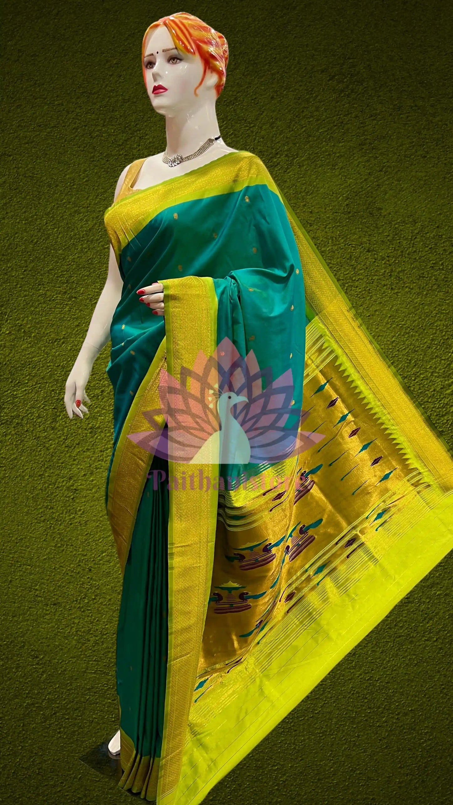 Semi Silk Yeola Paithani Saree