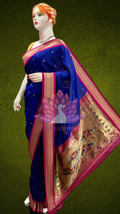 Semi Silk Yeola Paithani Saree