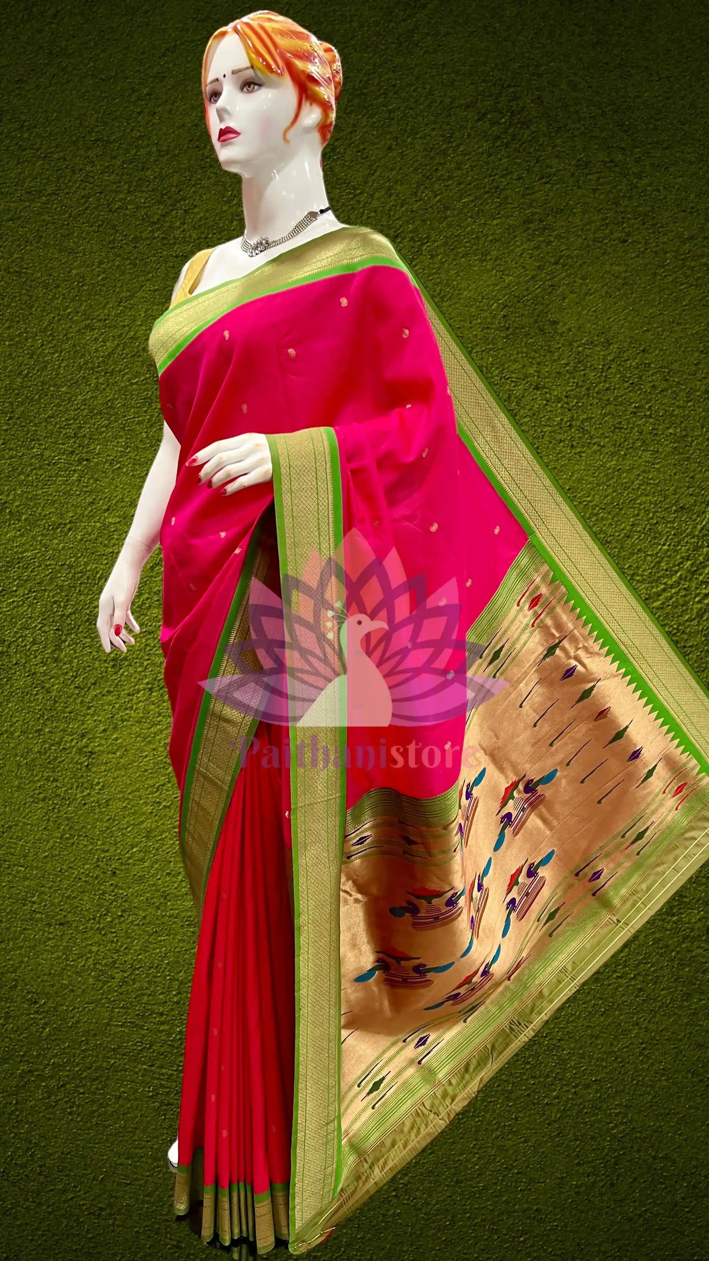 Semi Silk Yeola Paithani Saree